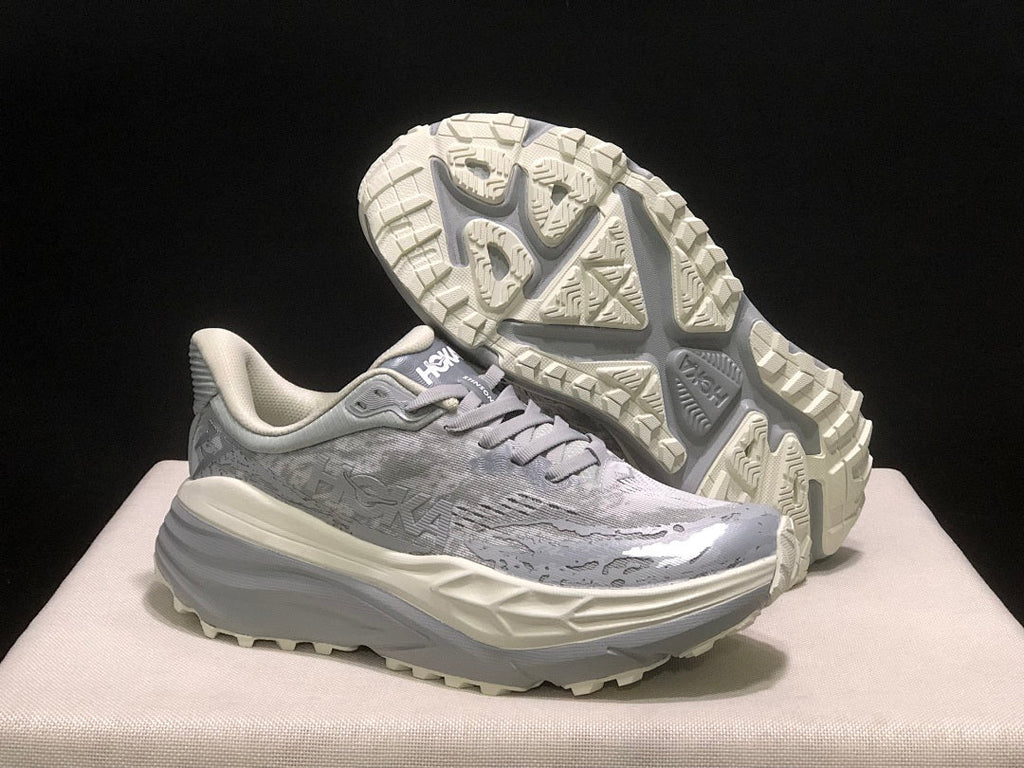 HOKA Stinson 7 Trail Running Shoes, Gray