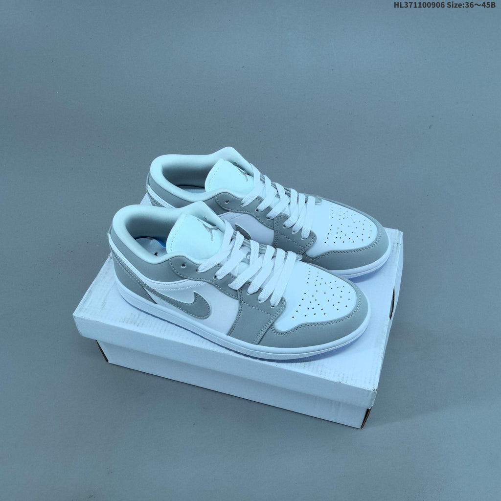 Nike Air Jordan 1 Low Sneakers, White and Color-Accent Styles