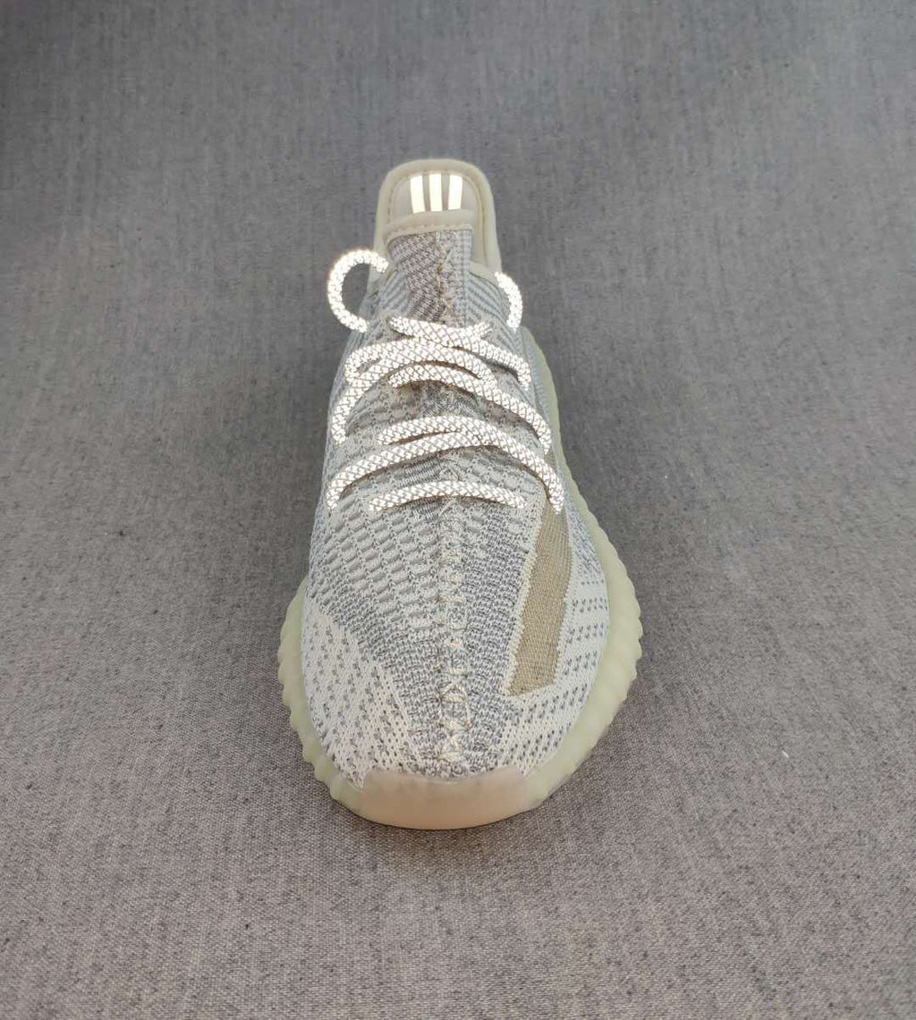 adidas Yeezy Boost 350 V2 Knit Sneakers, Gray and Cream