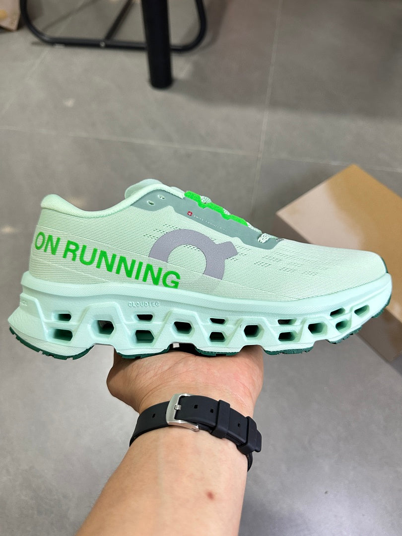 On Cloudmonster 2 Mint Green Running Shoes