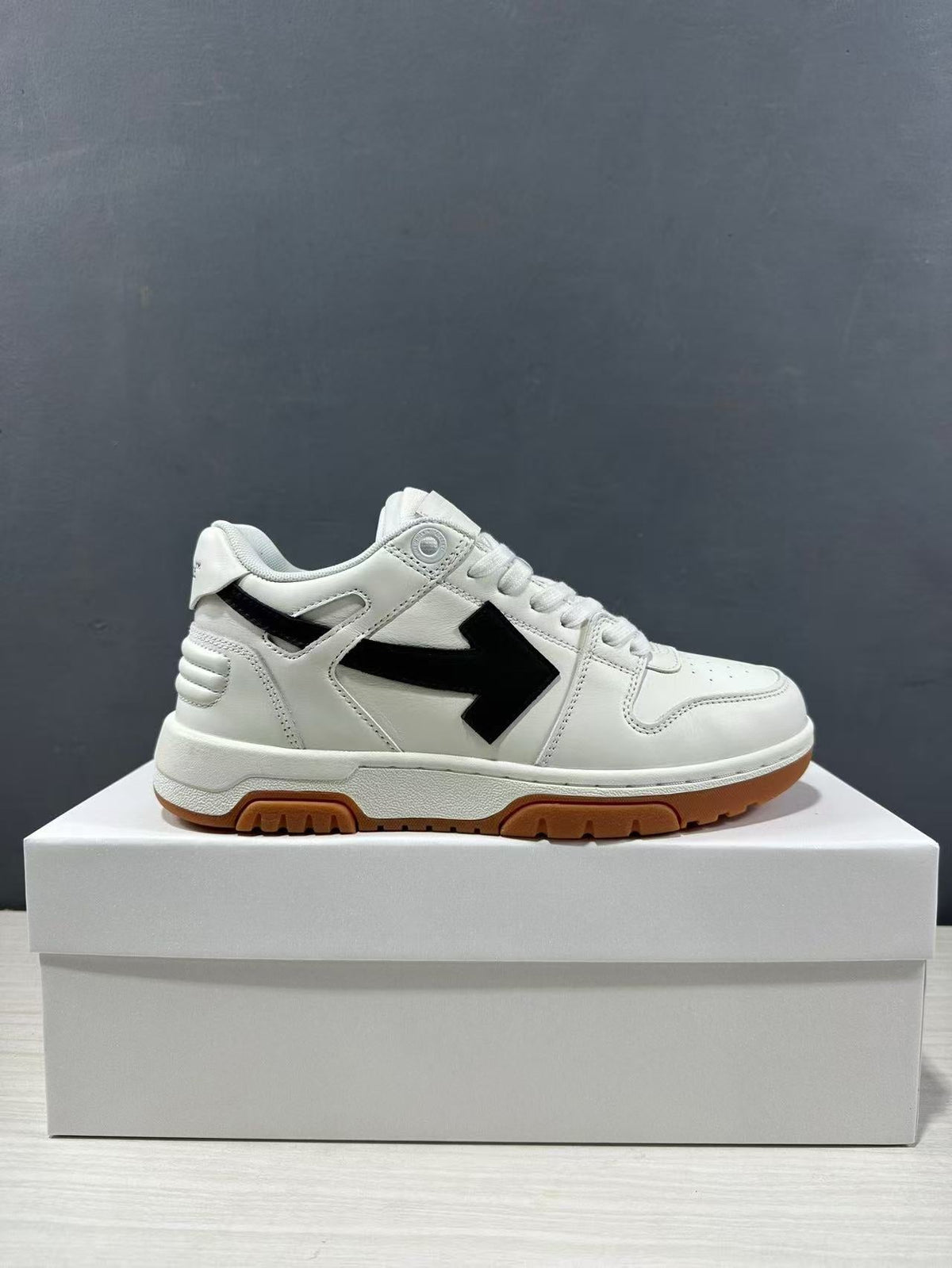Off-White Out Of Office Sneakers White Black OMIA189C99LEA0110110