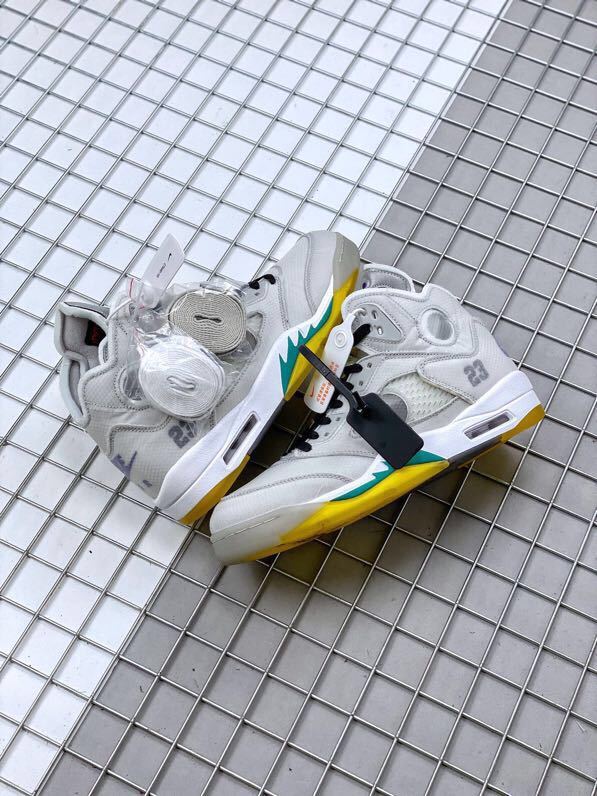 Air Jordan 5 x Off-White Sneakers Grey CT8480-105