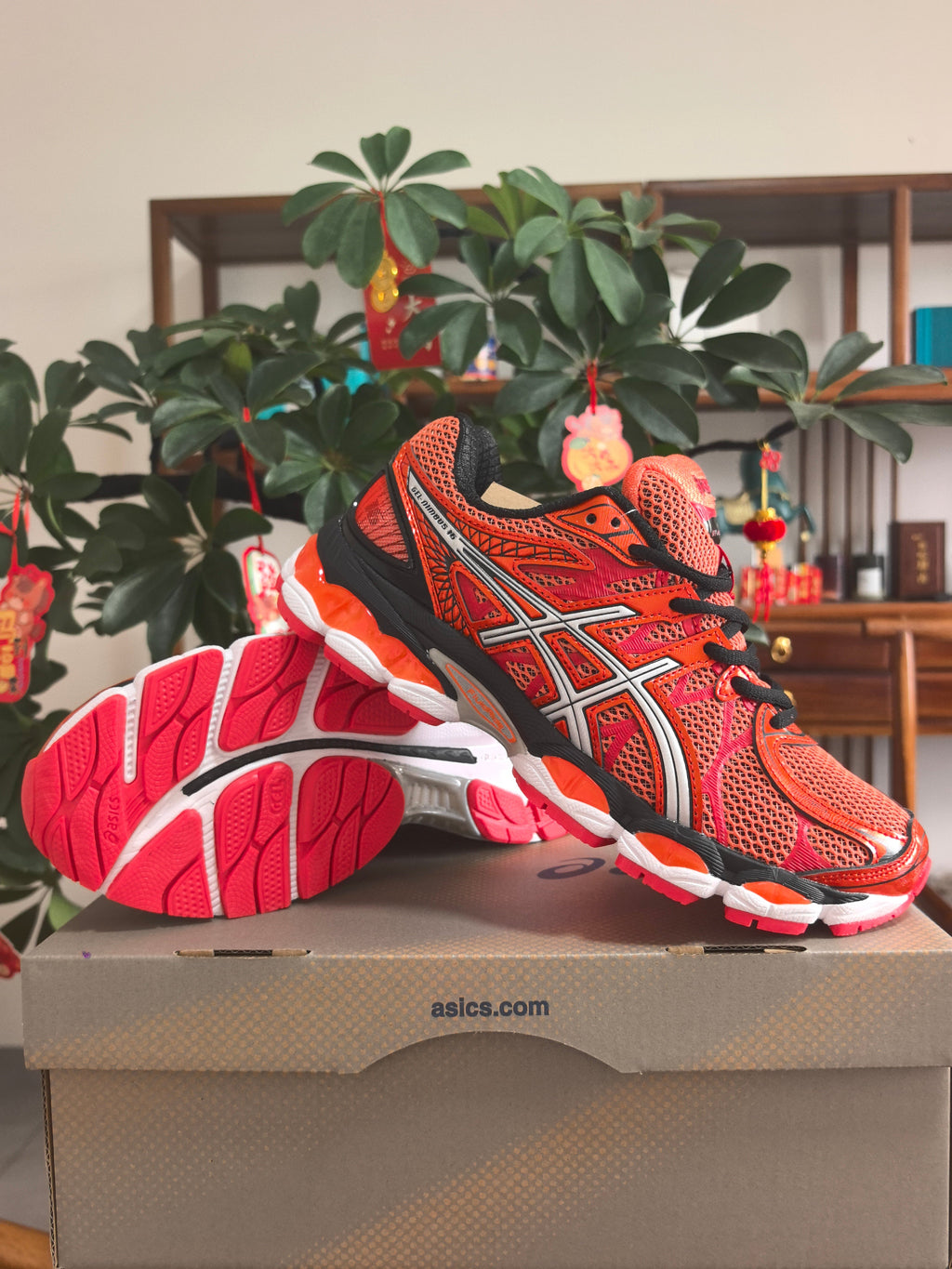ASICS GEL-KAYANO 14 Orange and Pink Sneakers