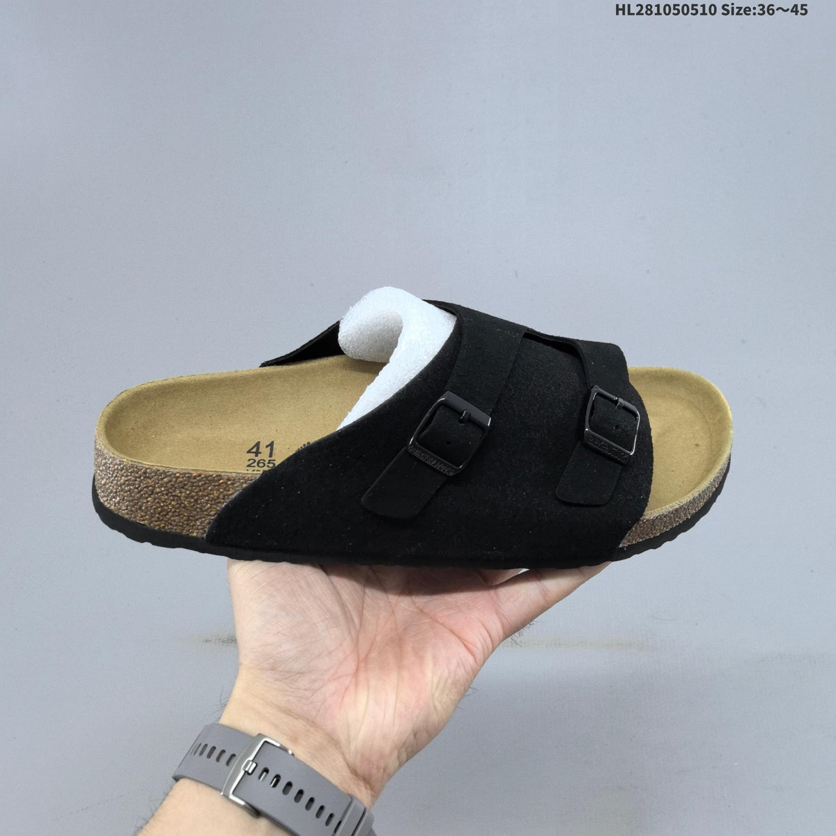 Birkenstock Arizona Two-Strap Slide Sandals Black 1029257