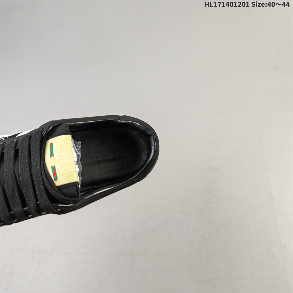 Gucci Crystal-Embellished Black Low-Top Sneakers HL171401201