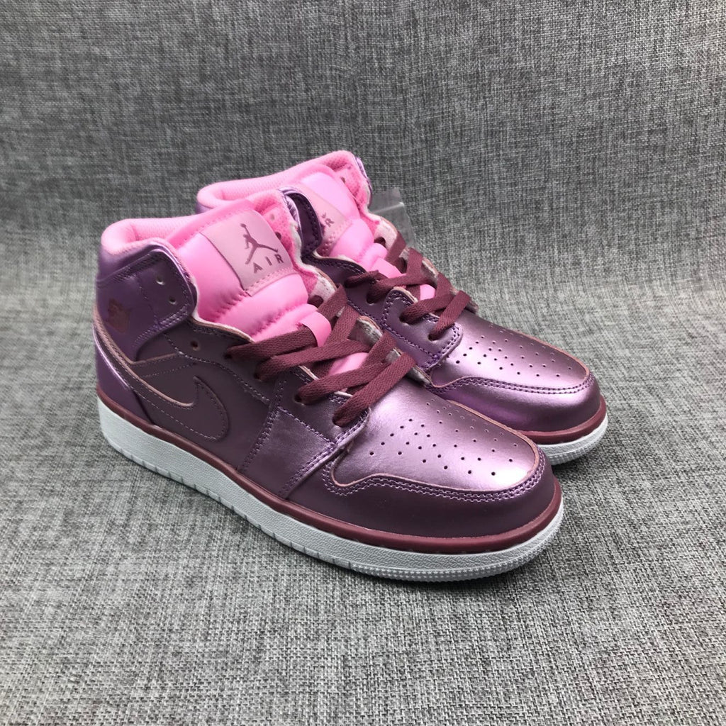 Jordan 1 Mid Sneakers Pink Rose AV5174-640