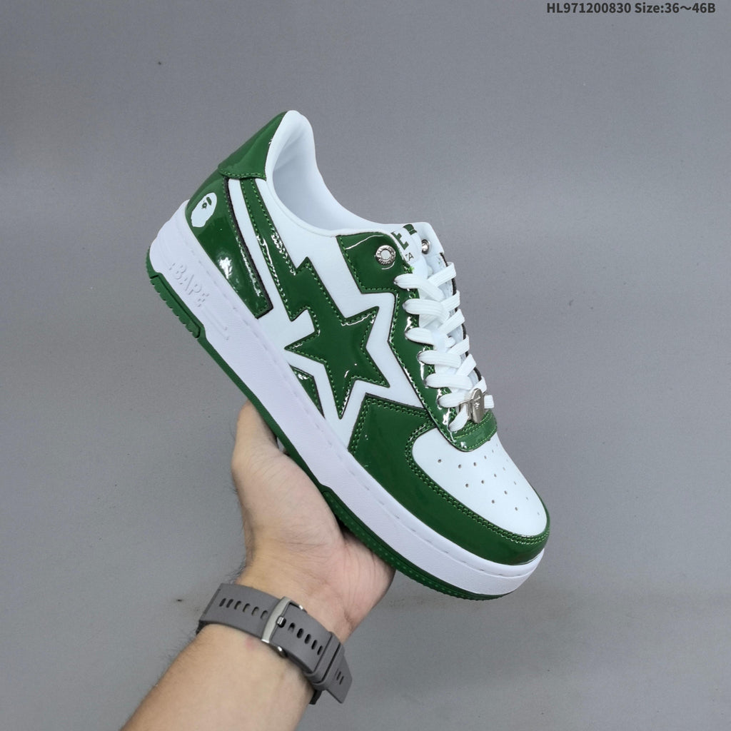 BAPE SK8 STA Low-Top Sneakers in Blue or Green
