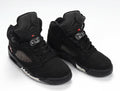 Air Jordan 5 Retro Black Silver High-Top Sneakers AV9175-001