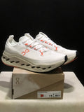 On Cloudsurfer Max Running Shoes Ivory Salmon