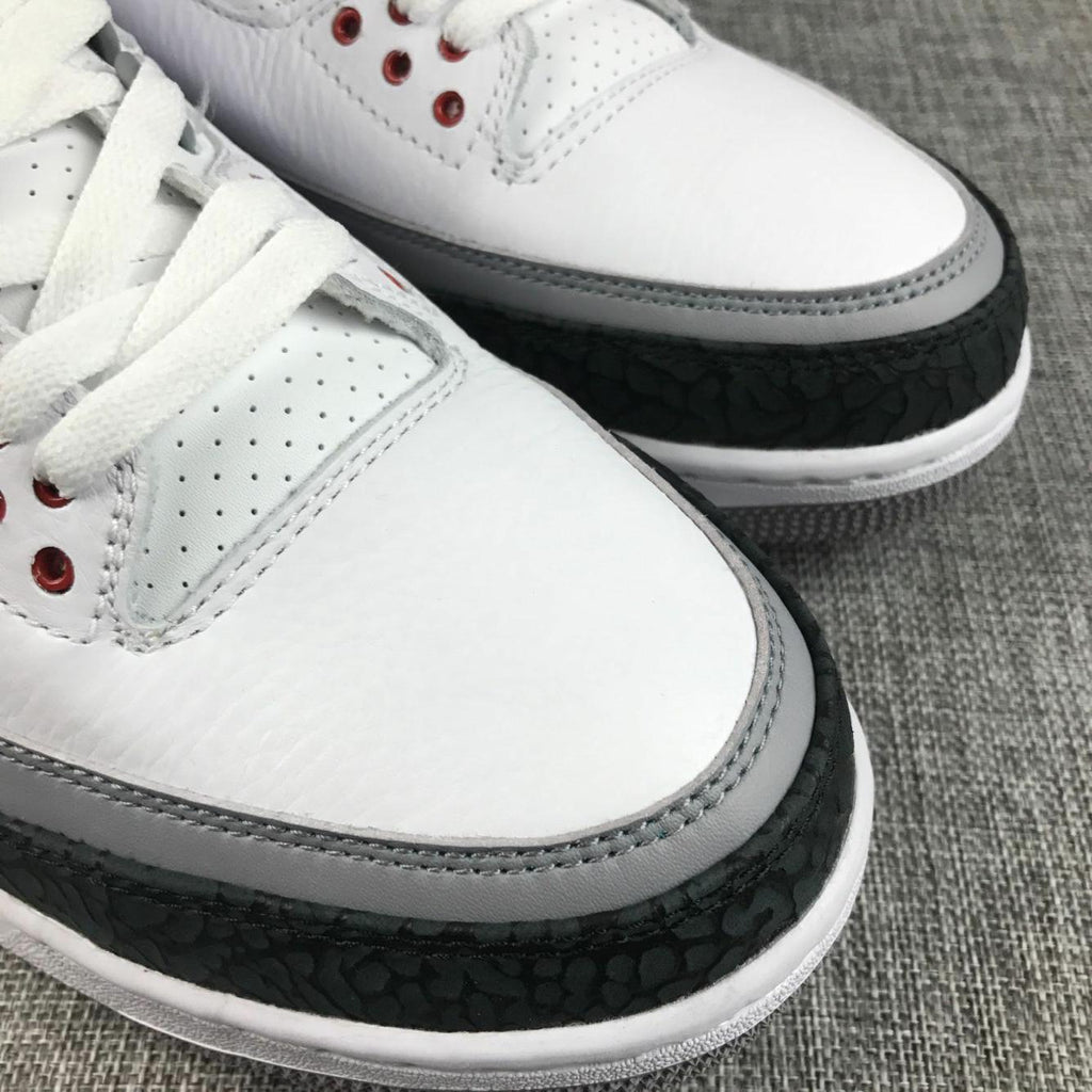Jordan Air Jordan 3 White Grey Black Red Sneakers