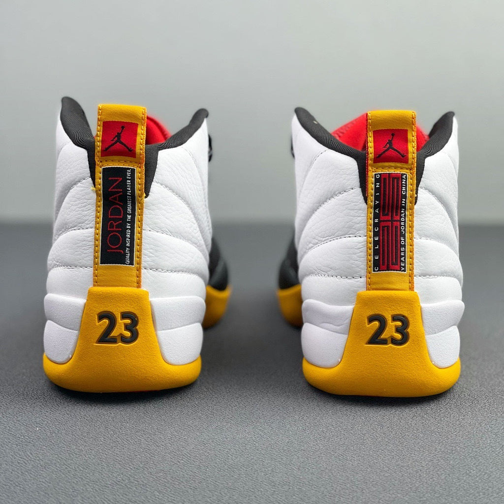 Jordan Air Jordan 12 25 Years in China White Black Yellow DR8887-100