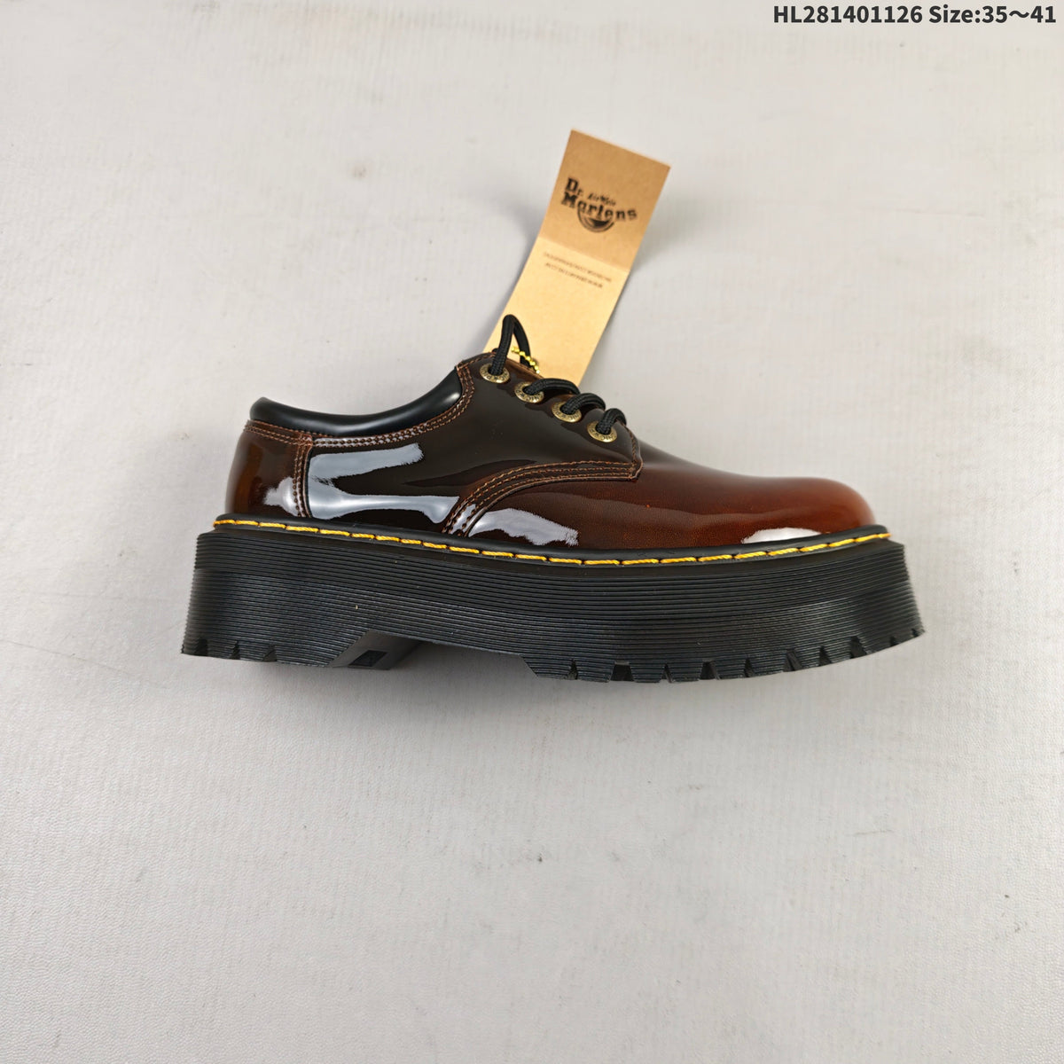 Dr. Martens 1460 Smooth Platform Lace-Up Shoes, Dark Brown