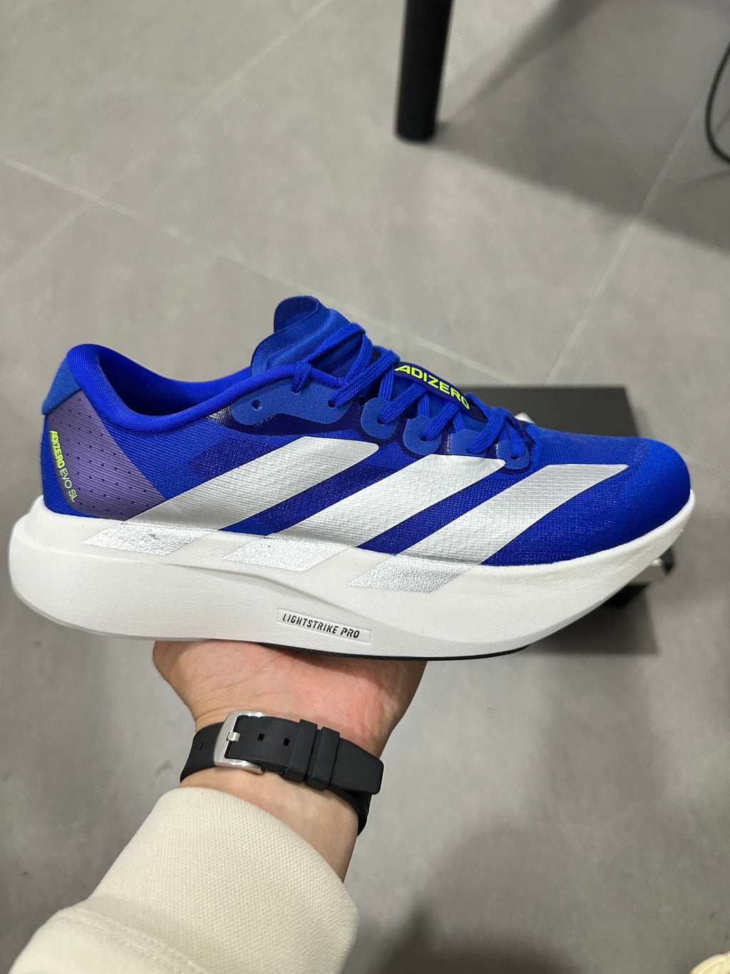 adidas Adizero Lightstrike Pro Running Shoes Blue White