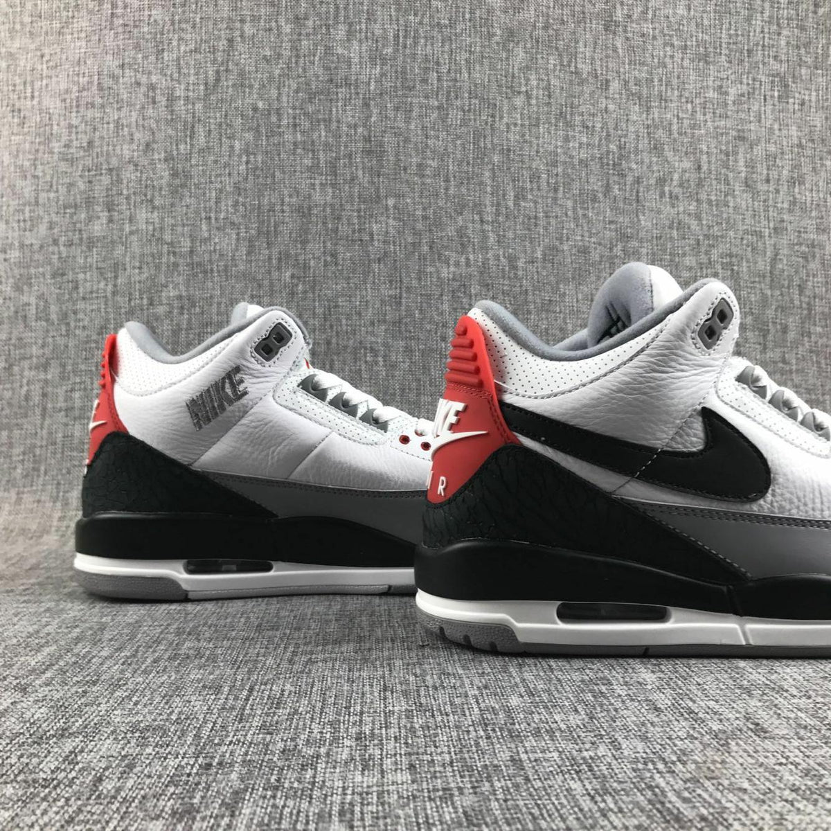 Jordan Air Jordan 3 White Grey Black Red Sneakers