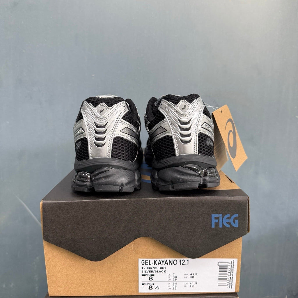 ASICS GEL-KAYANO 12.1 Silver Black Sneakers 1203A759-001