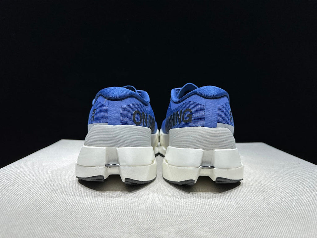 On Cloudboom Max Running Shoes, Blue and White