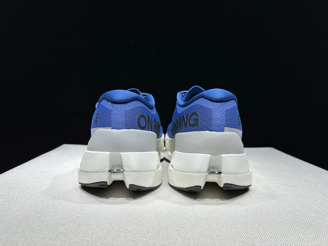 On Cloudboom Max Running Shoes, Blue and White