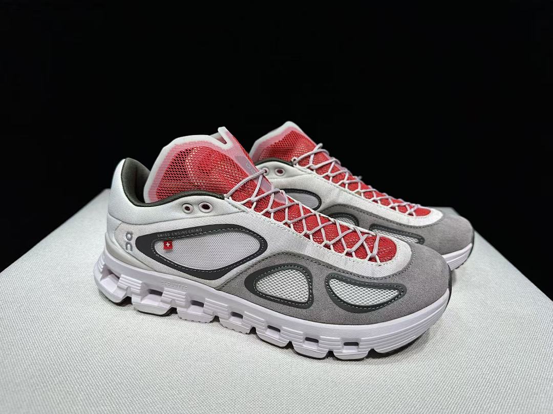 On Cloud X FKA Twigs Sneakers, Gray and Red