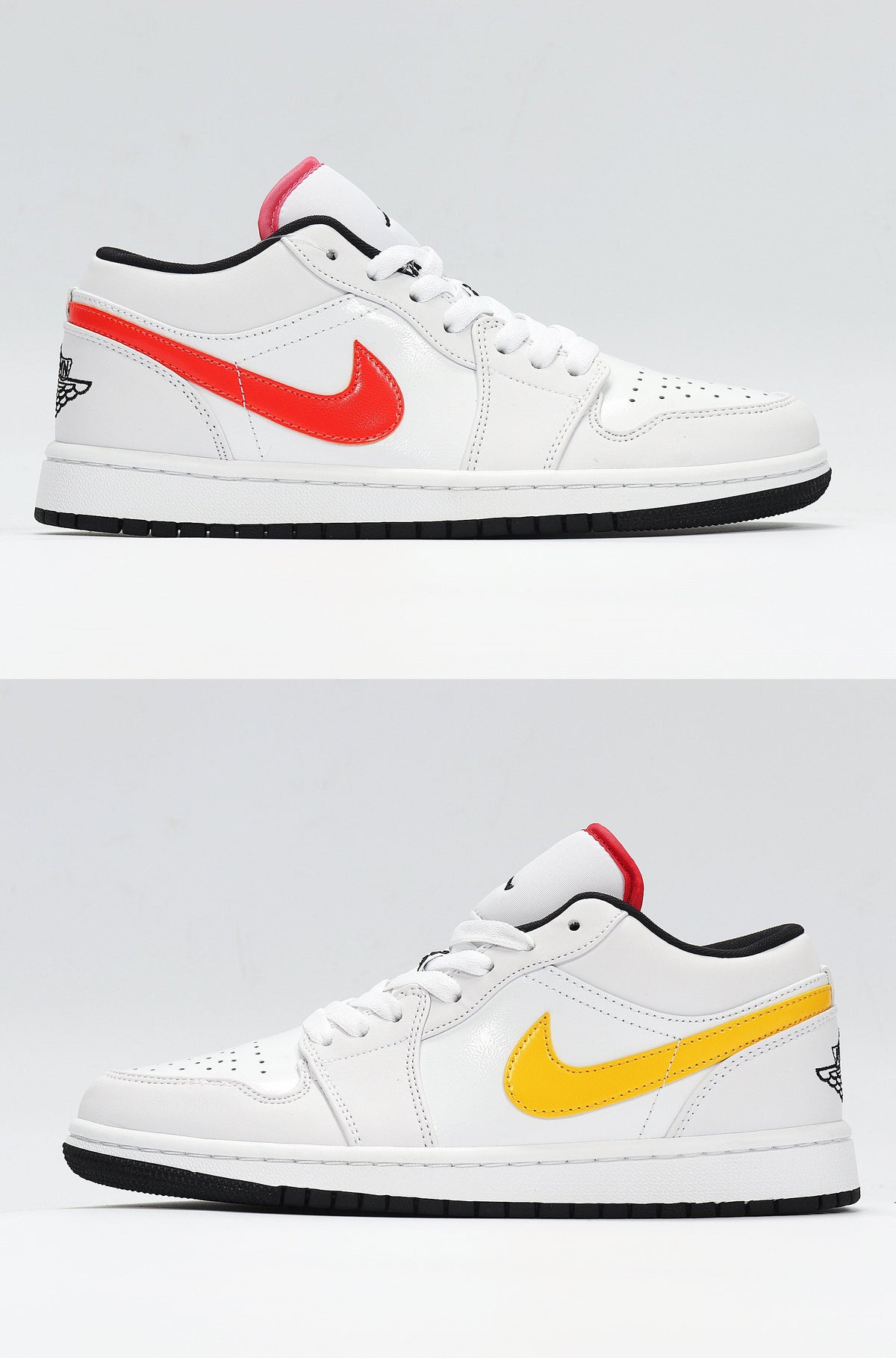 Nike Air Jordan 1 Low White Multicolor Swoosh CW7009-100