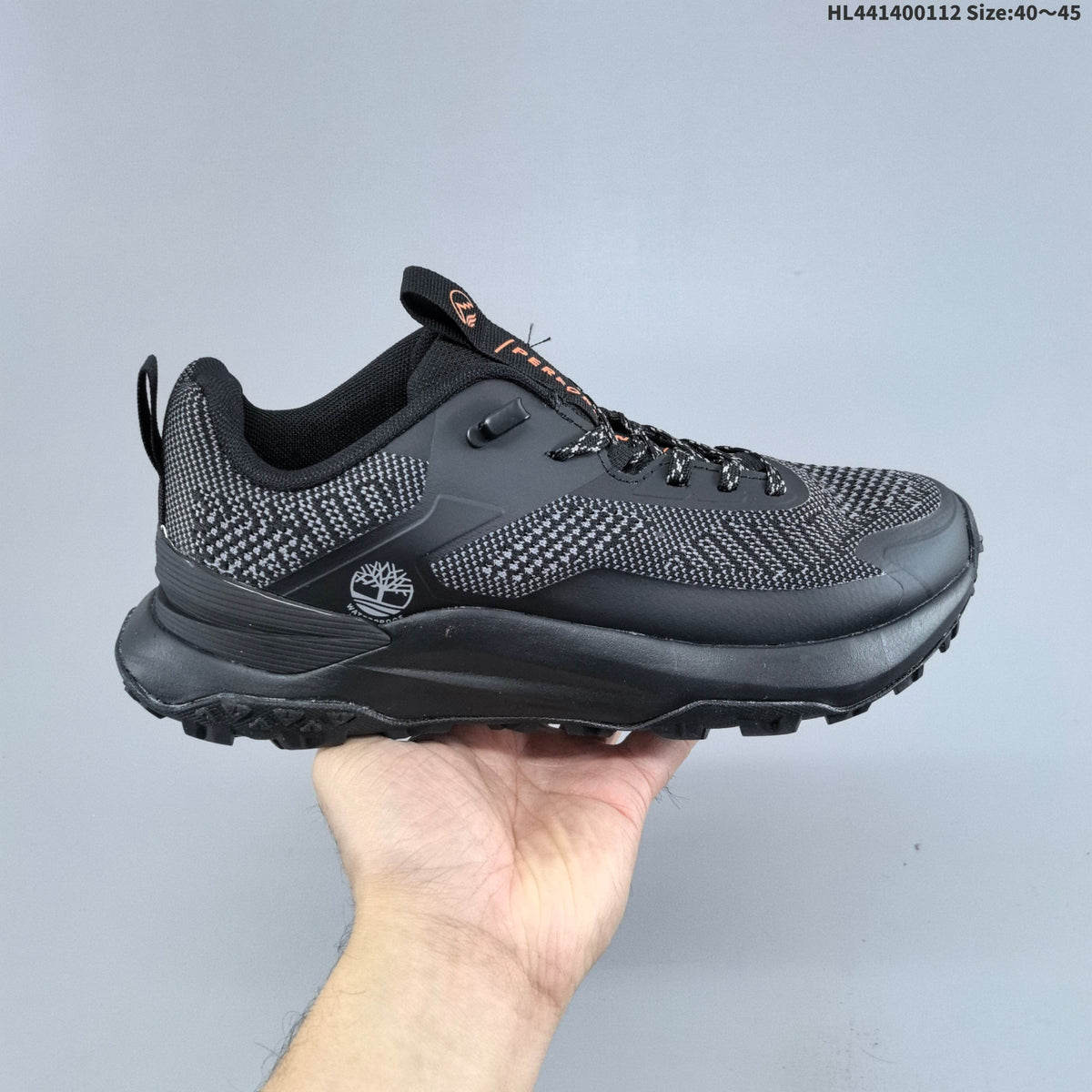 Timberland Trail Sneakers in Gray with Orange Accents
