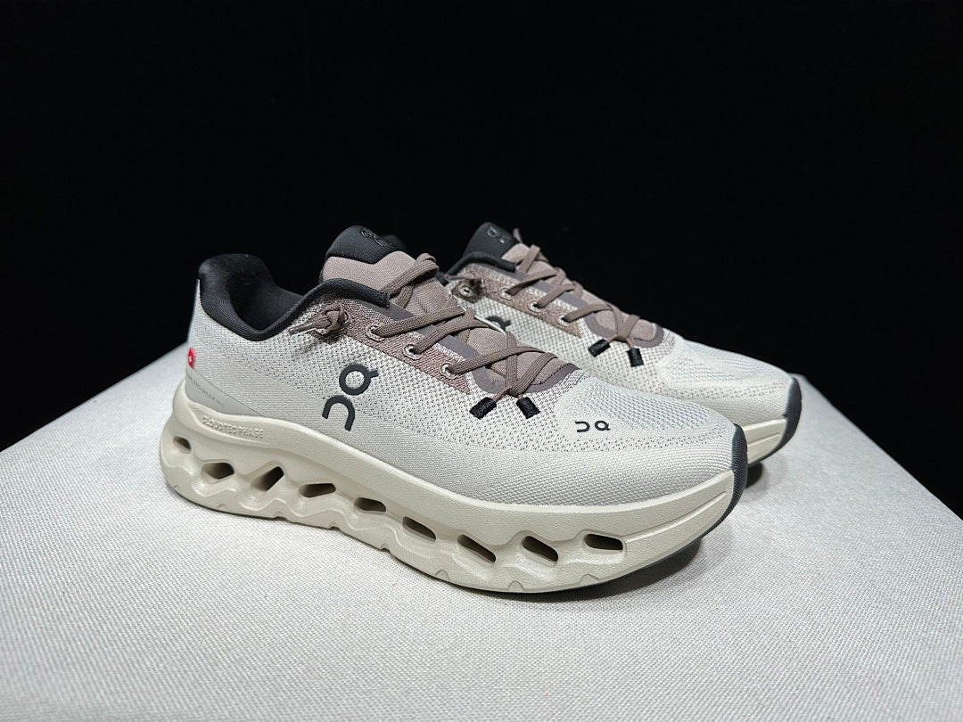 On Cloudtilt Sneakers, Light Gray and Black