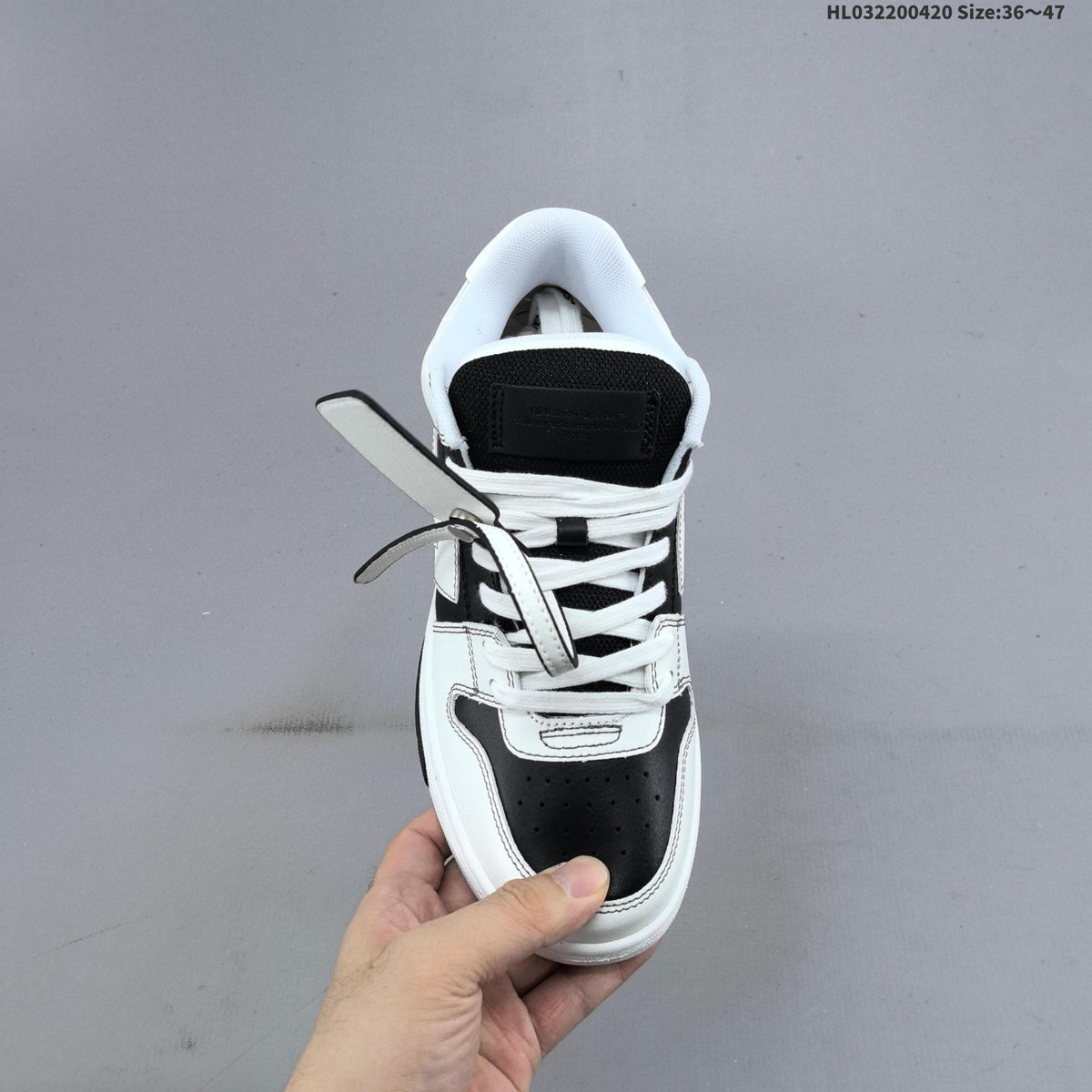 Off-White Arrows Low-Top Sneakers in White and Black
