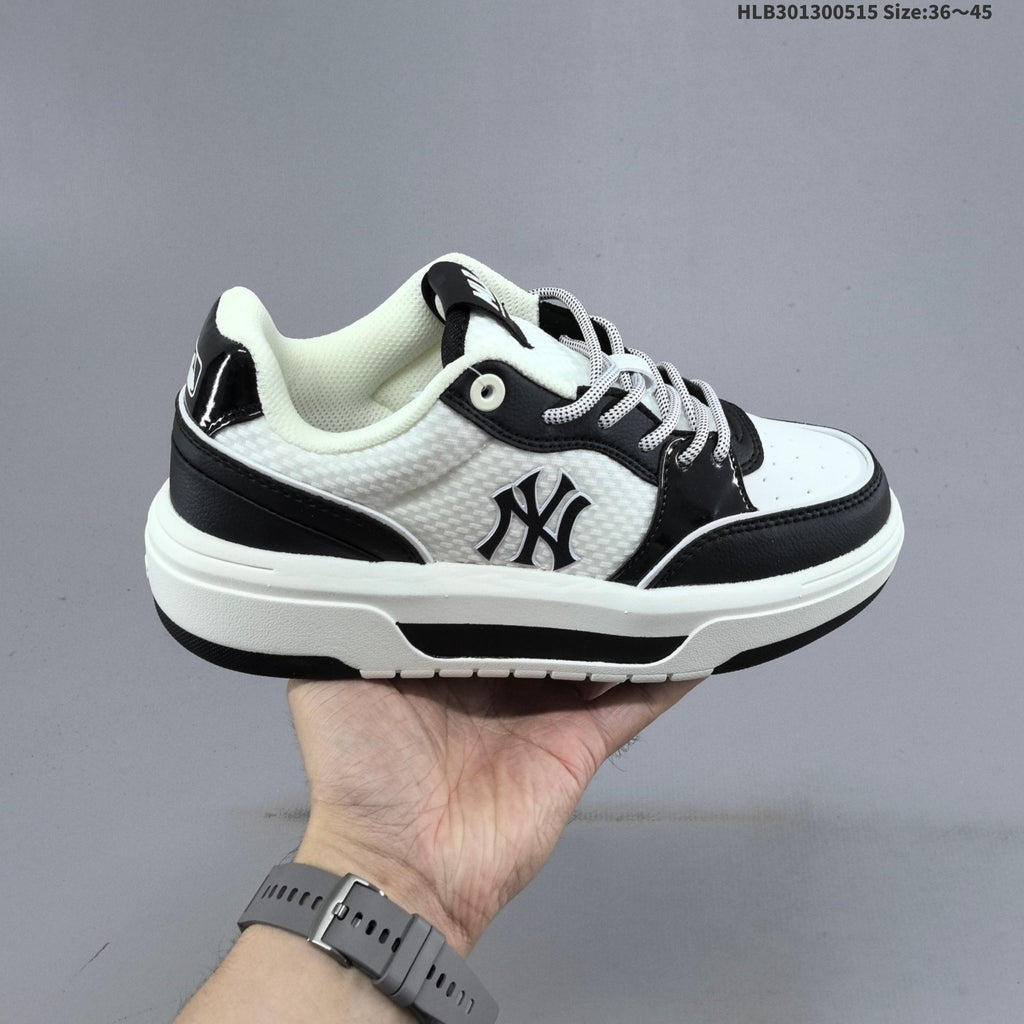 MLB Chunky Liner Low-Top Sneakers, Black and White