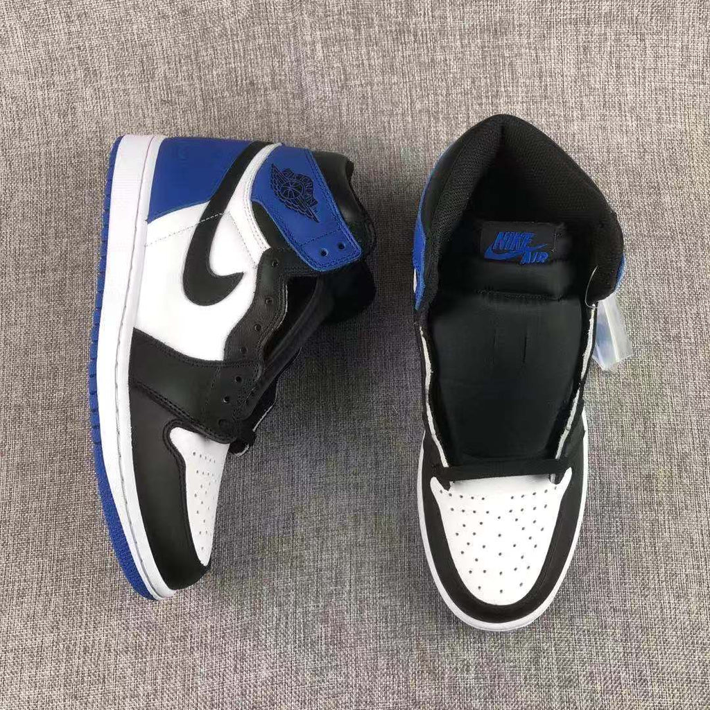 Jordan 1 Retro Fragment Black White Blue Sneakers 716371-040
