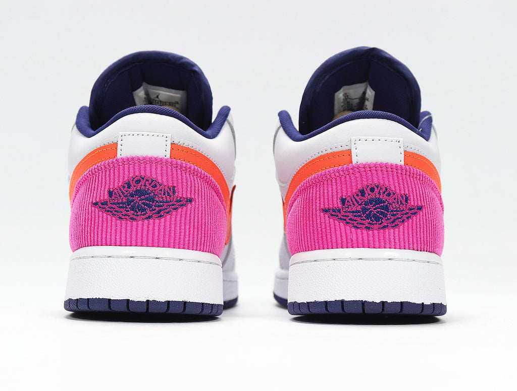 Nike Air Force 1 Low Sneakers, White Pink Orange 554723-502