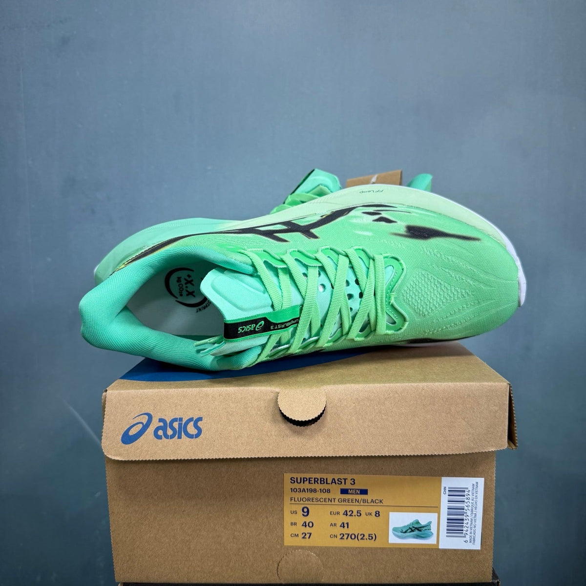 ASICS Superblast 3 Running Shoes Fluorescent Green/Black