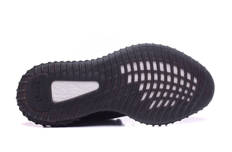 Yeezy 350 V2 Black Knit Low-Top Sneakers