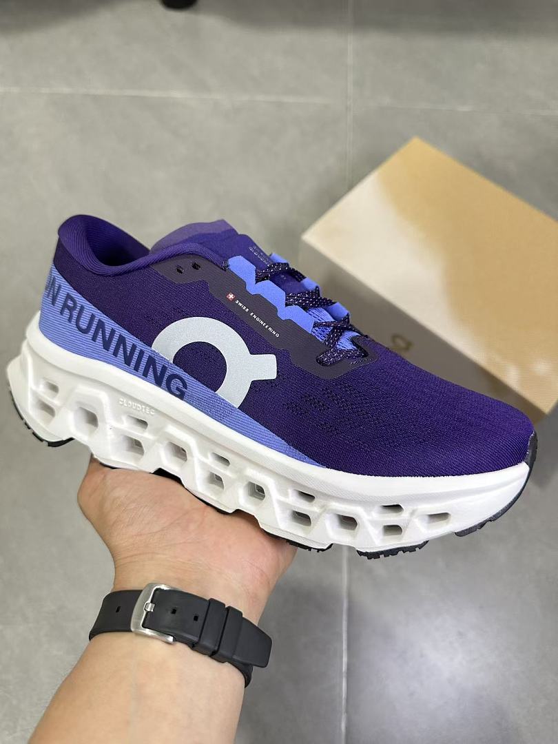 On Running Cloudmonster 2 Sneakers, Purple and Blue