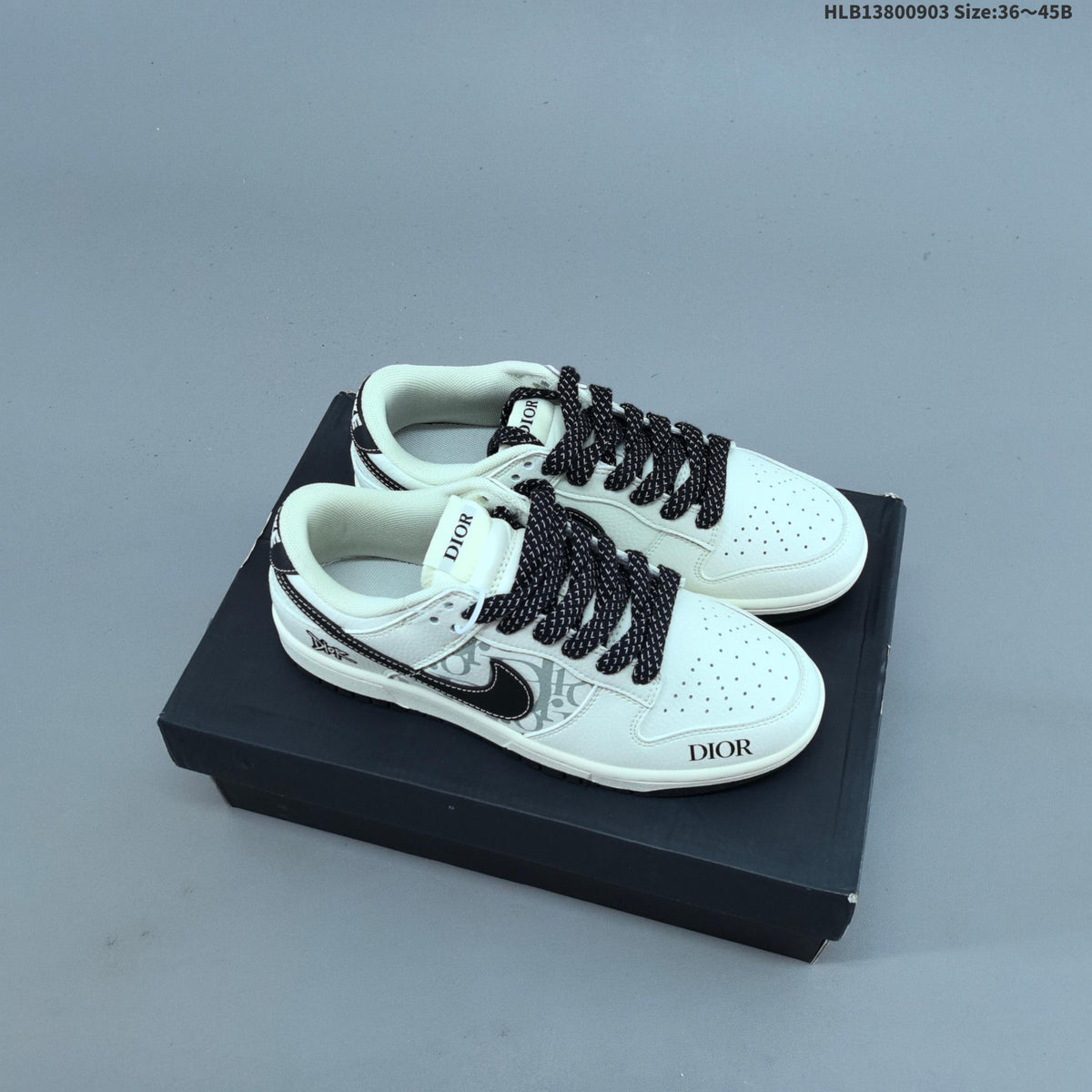 Nike Dunk Low-Style Sneakers with Designer-Inspired Details