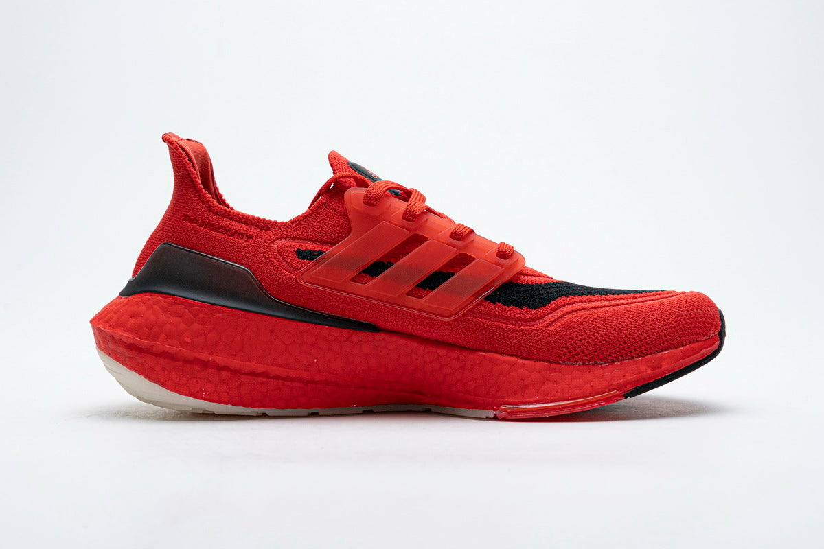 adidas Ultraboost 21 Running Shoes FY0387 Red Black