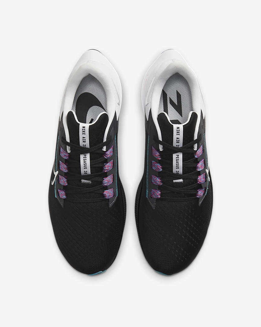 Nike Air Zoom Pegasus 38 Running Shoes Black White CW7356-003