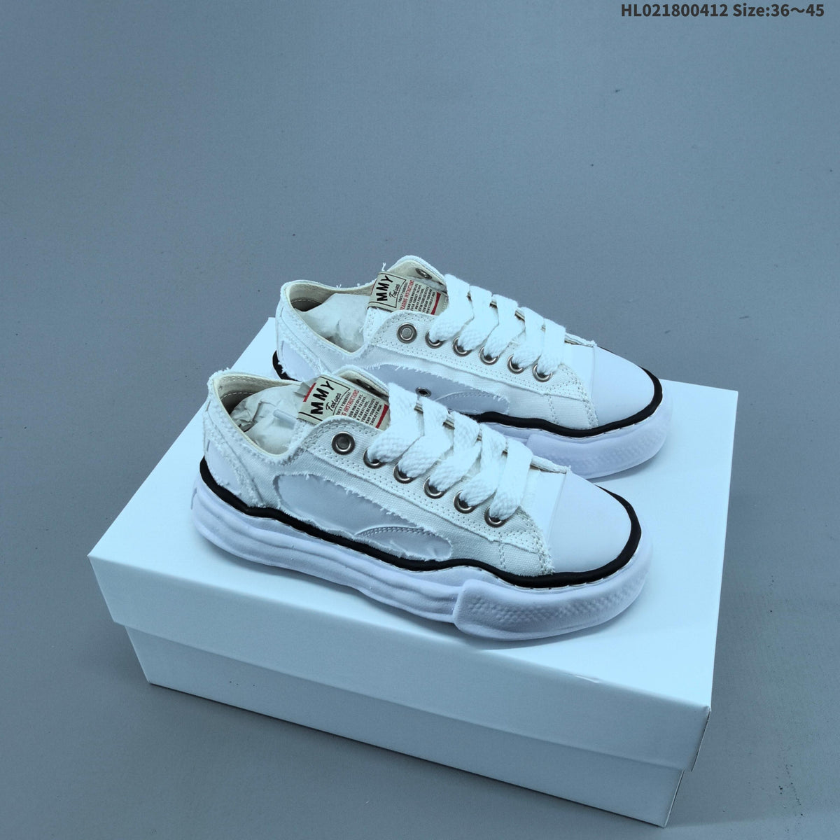 Maison MIHARA YASUHIRO Blakey Low Sneakers, White