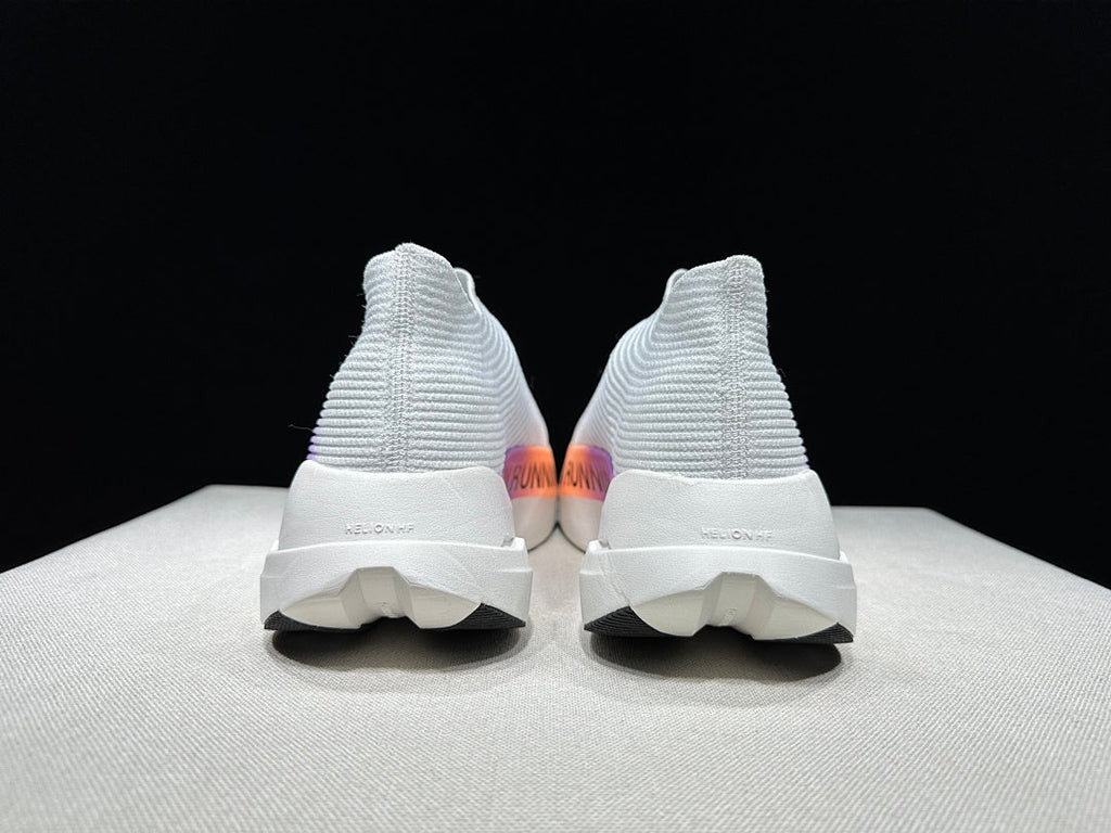 On Cloudboom Strike LS White Purple Running Shoes