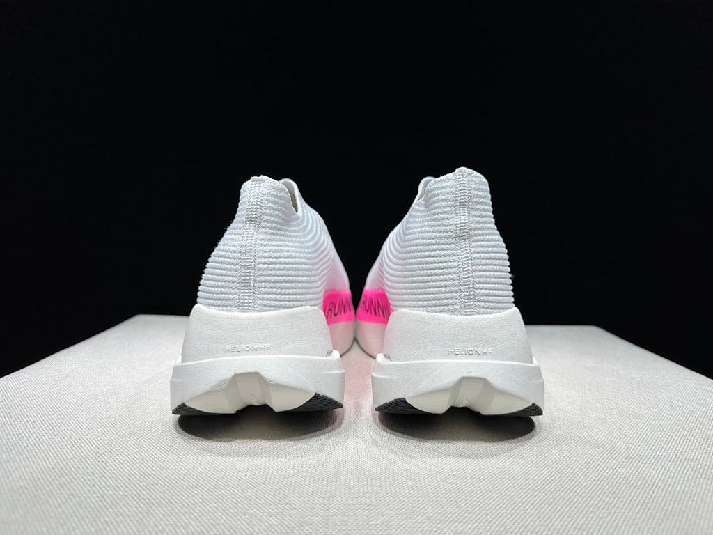 On Cloudboom Strike LS White/Pink Running Sneakers