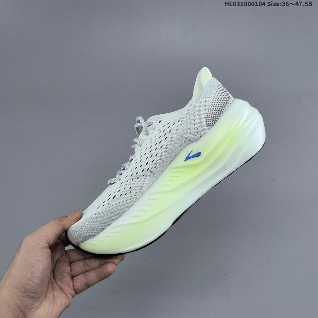 Brooks Glycerin Max Running Shoes, White and Lime