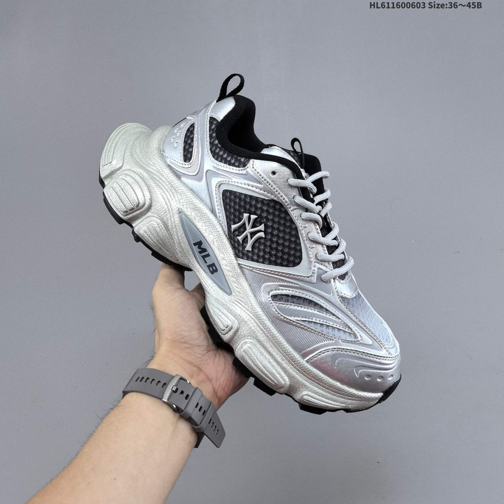 MLB Winner Chunky Low-Top Sneakers Silver 3ASHWC46N