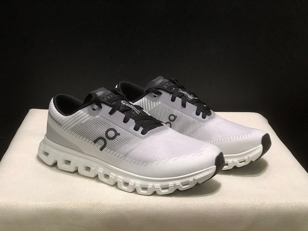 On Cloud 6 Push Sneakers White Grey Black