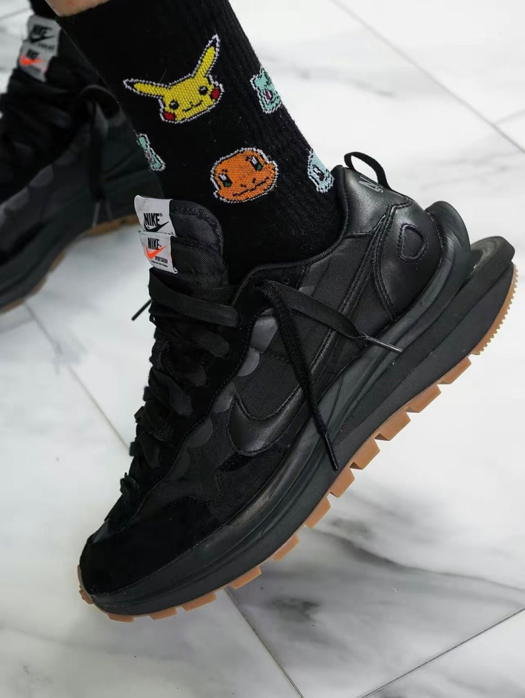 Nike x sacai VaporWaffle Sneakers Black DD1875-001