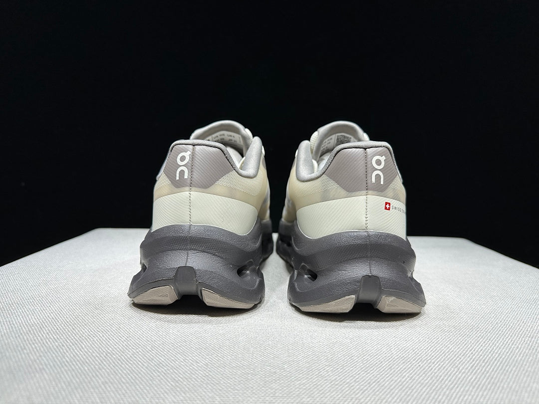 On Cloudtilt Remix Sneakers in White and Pebble