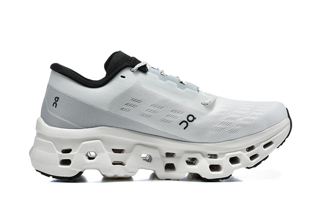 On Cloudmonster 3 Running Shoes, Mist White