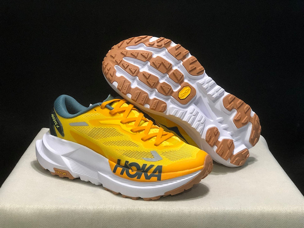HOKA Mafate X Trail Running Shoes in Yellow