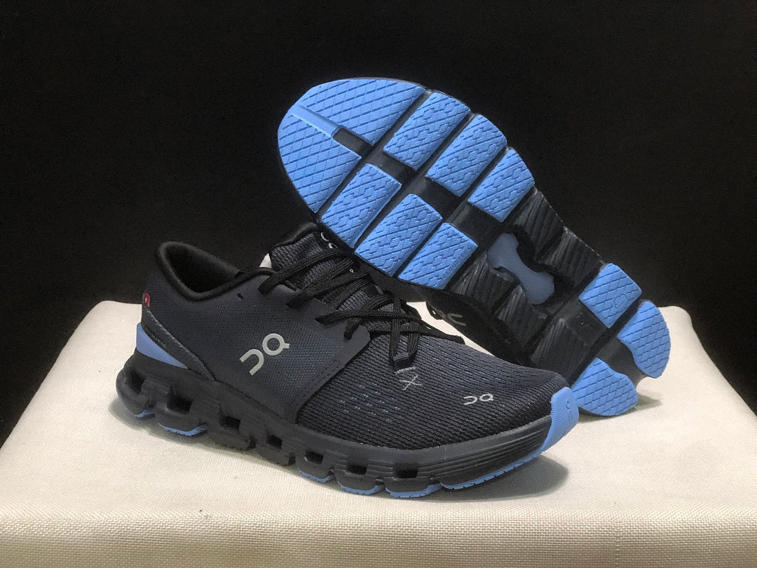 On Cloud X 4 Navy Running Sneakers