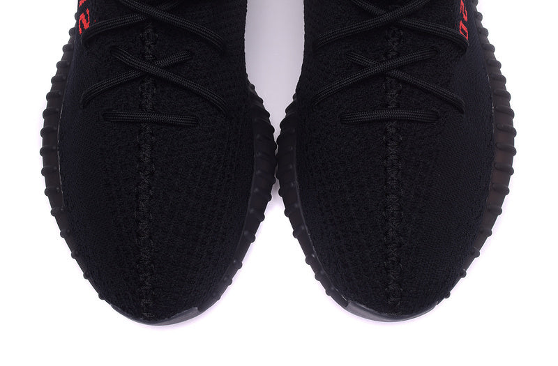 Yeezy 350 V2 Black Knit Low-Top Sneakers