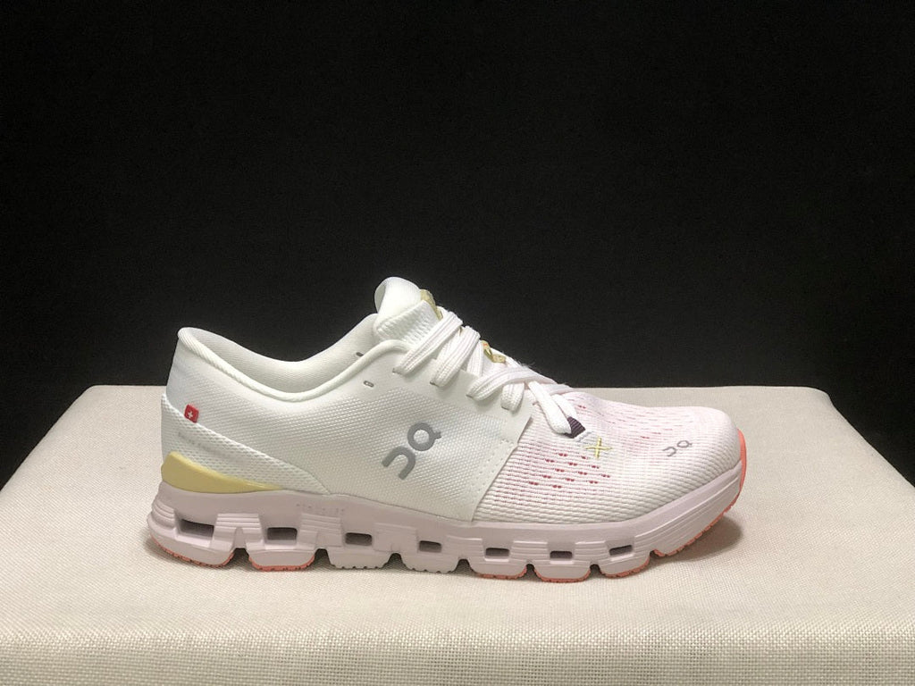 On Cloud X 4 Sneakers White Yellow Pink