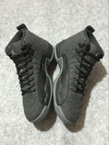 Air Jordan 12 High-Top Sneakers in Black and Grey