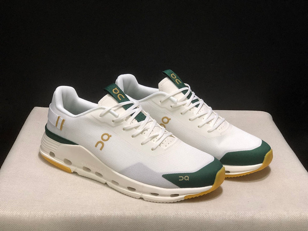 On Cloudnova Form 2 Sneakers in White and Green